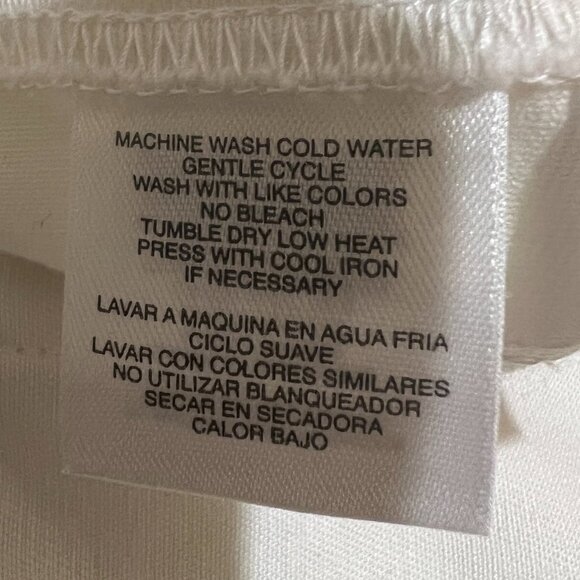 Jones New York Signature Stretch Easy Care White Jeans Women's Size 6 - Picture 4 of 5